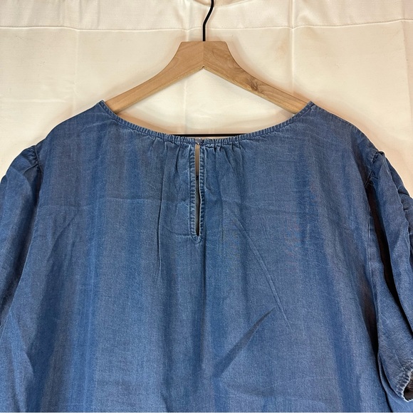 LC LAUREN CONRAD Women’s Size 2X T-Shirt Top Blouse Tee Chambray NWT - Picture 14 of 16